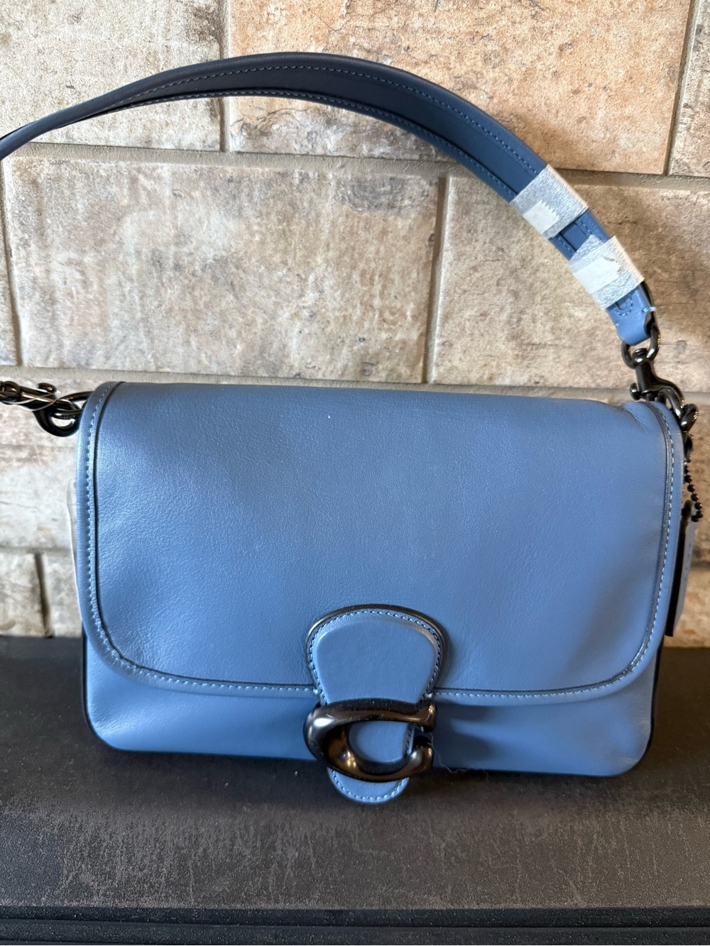 Coach Soft Tabby in Blue Leather Bag